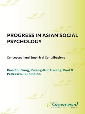 cover image of Progress in Asian Social Psychology